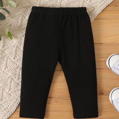 Comfy Leggings for Baby Girls Elastic Waist Trousers