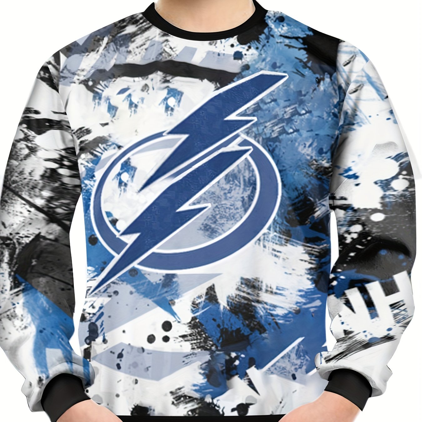 Lightning Print Kid's Sweatshirt Unisex Pullover