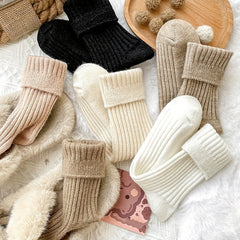6 Pairs Comfy & Warm Mid Tube Socks Women's Stockings