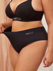 3 Pack Plus Size Panties Set Women's Plus Seamless High Rise Thong