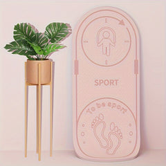 Non-slip Oval Yoga Mat - TPE Shock-absorbing Skipping Mat