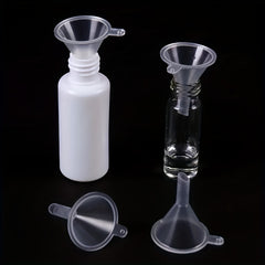 10 Mini Plastic Funnels for Liquid Lab Supplies