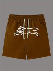 LOS ANGELES Print Men's Street Style Shorts