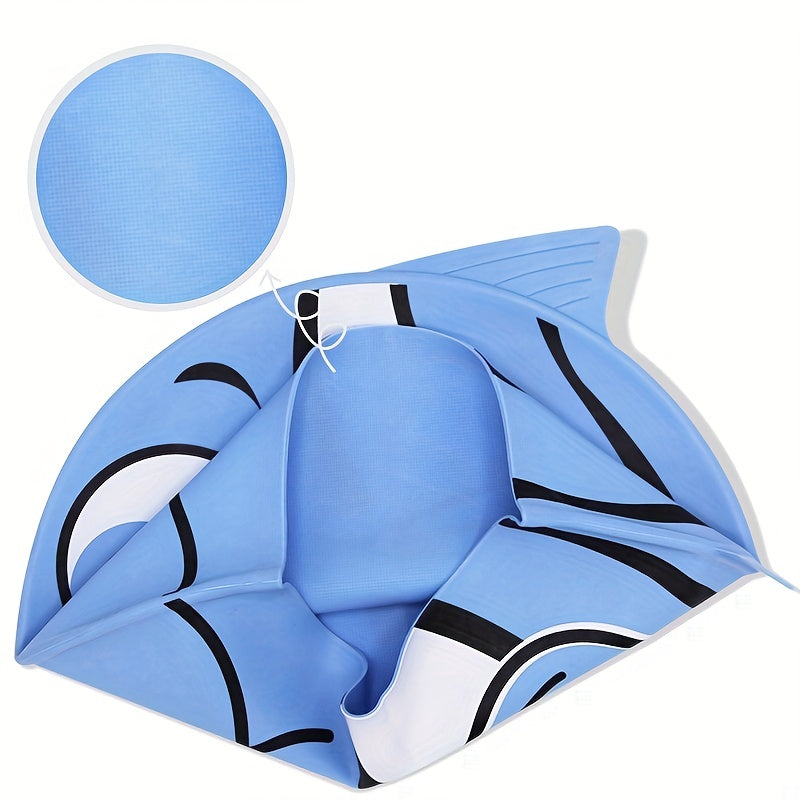 Silicone Fish Swimming Cap Cartoon Waterproof Swim Cap