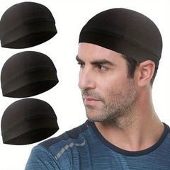 3pcs Sweat Absorbing Cooling Skull Cap Helmet Liner