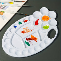 Oval Palette Plastic Paint Tray Palette Paint Tray Palettes Paint Pallets