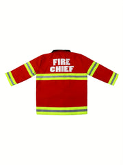 Kids Halloween Firefighter Costume Professional Performance Clothes