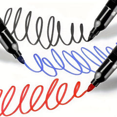 6Pcs Permanent Art Marker Pen Fine Point Waterproof Thin Nib Red 1.5mm