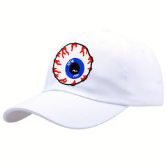 Embroidered Hip Hop Baseball Cap Eyeball Design