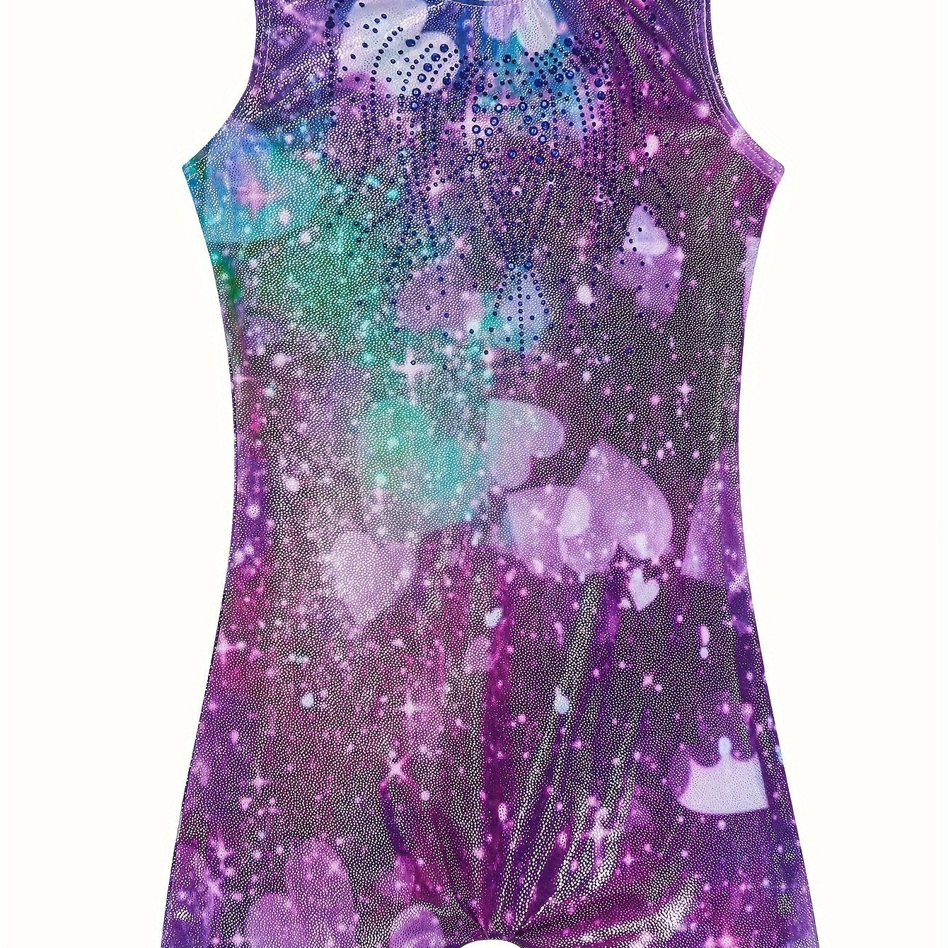 Starry Night Gymnastics Suit for Girls