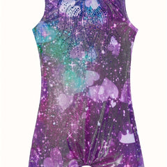 Starry Night Gymnastics Suit for Girls