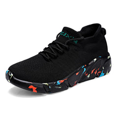 Men's Slip on Sneakers with Shoelaces Lightweight and Breathable