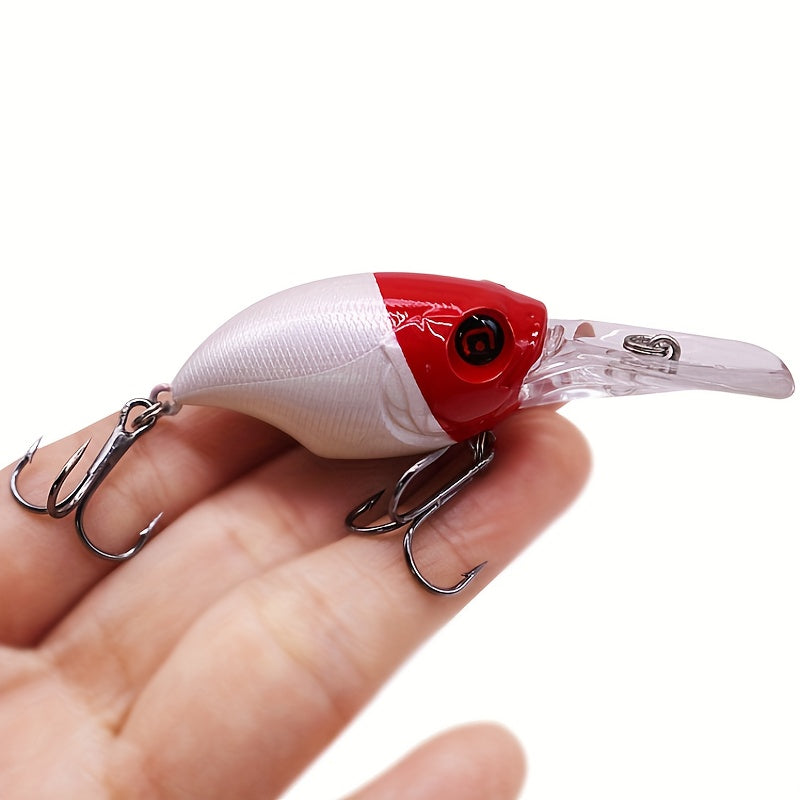 8pcs Crankbait Fishing Lures Wobbler Hard Bait 3D Eyes Freshwater Saltwat