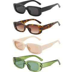 Rectangular Frame Sunglasses Vintage Candy Y2K Glasses UV400