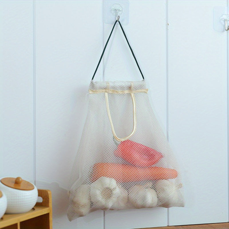 Hanging Vegetable & Fruit Mesh Storage Bag Lightweight Versatile Bag