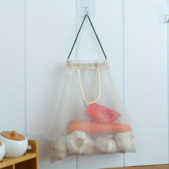 Hanging Vegetable & Fruit Mesh Storage Bag Lightweight Versatile Bag
