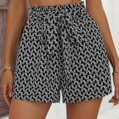 Tie Front Shorts Women's Casual Summer Clothing
