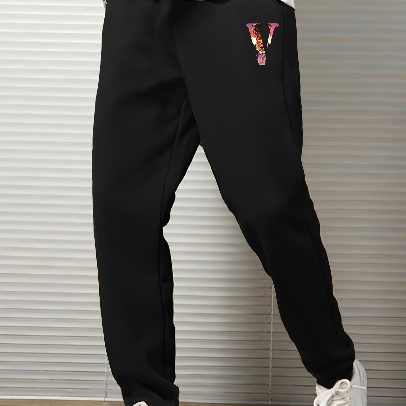 Men's Pattern Sweatpants Drawstring Jogger Pants