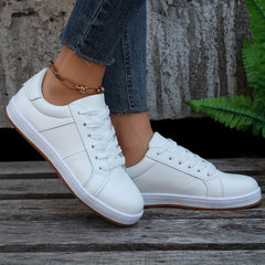 Women's Casual Lace Up Outdoor Sneakers Lightweight Low Top Shoes