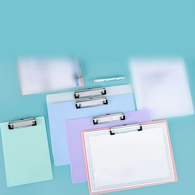 2pcs A4 Plastic Board Folder Horizontal Office Writing Pad