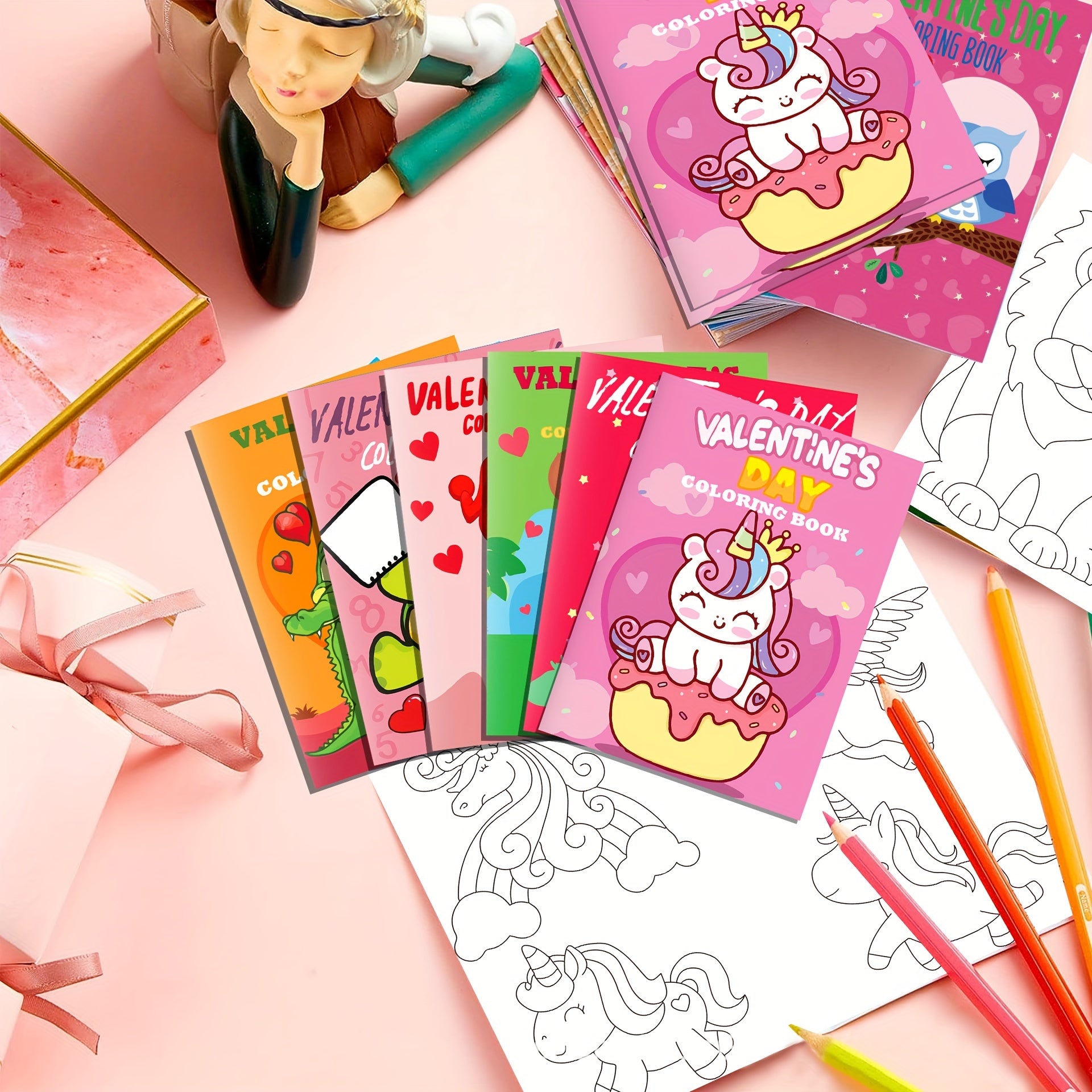 12pcs Colorful DIY Coloring Doodle Book for Classroom Exchange & Party Favors