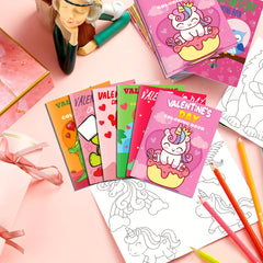 12pcs Colorful DIY Coloring Doodle Book for Classroom Exchange & Party Favors