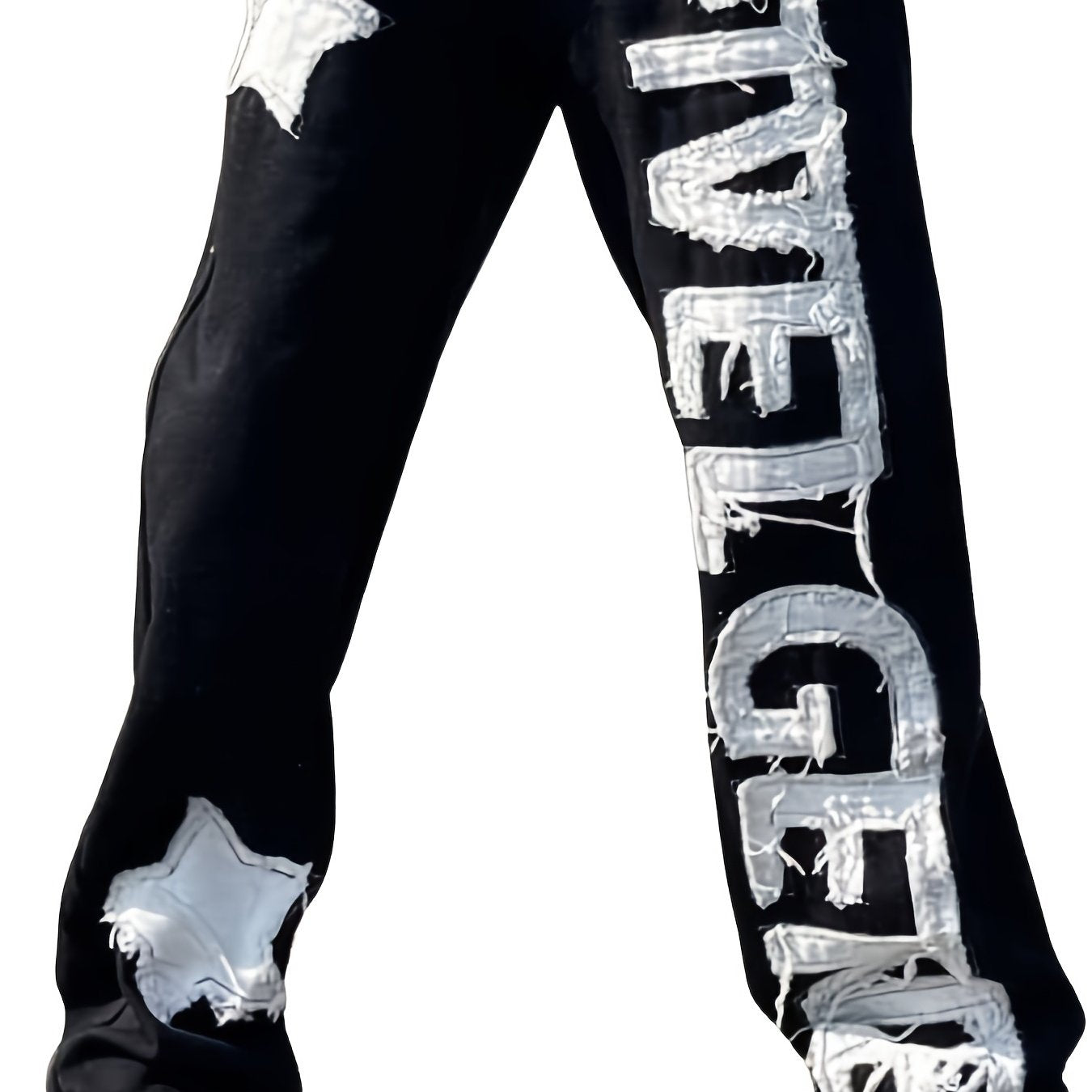 Y2K Loose Fit Patchwork Jeans Men's Street Style Denim Pants