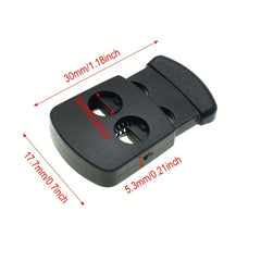 10pcs Cord Lock Toggle Clip Stopper Plastic Bags Garments
