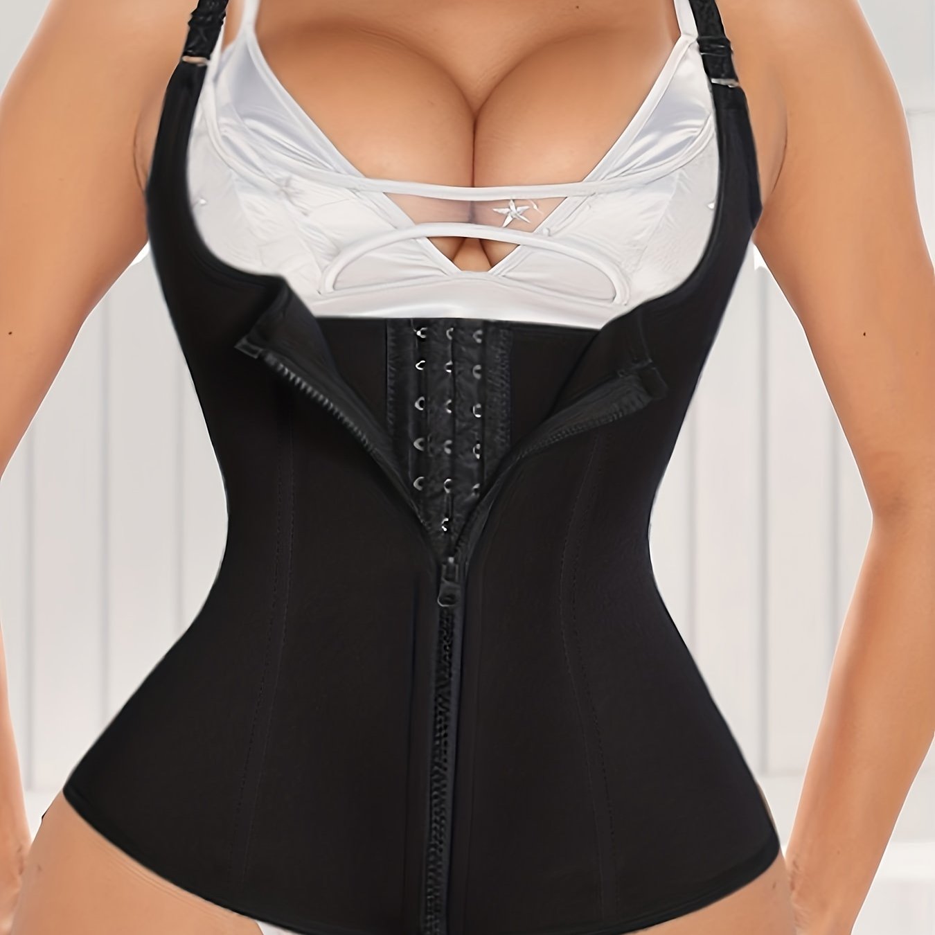 Zipper Shaping Slip Tops Waist Trainer Tummy Control Slimmer