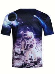 Men's 3D Print Loose T Shirt for Summer Fun