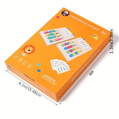 Wooden Matching Busy Toy for Kids Double Sided Educational Preschool Game