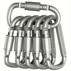 5pcs Aluminum Carabiner Buckles for Camping - Survival Gear for Mount