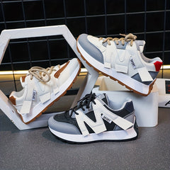 Girl's Vintage Sneakers Non Slip Casual Shoes for Outdoor Activities
