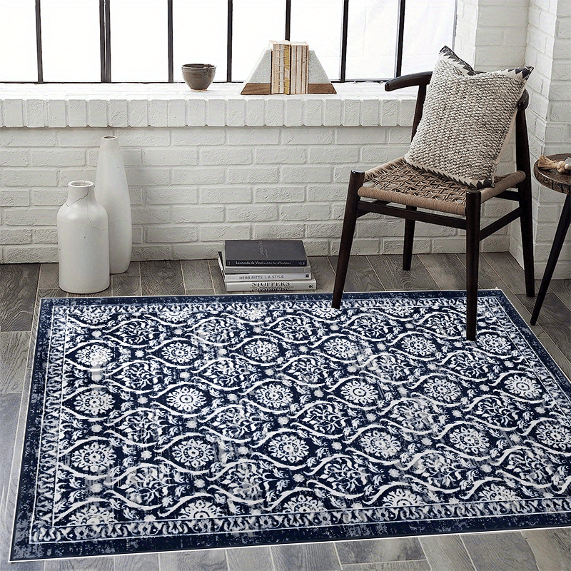 Vintage Oriental Area Rug Traditional Bohemian Floor Carpet