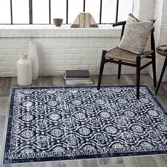 Vintage Oriental Area Rug Traditional Bohemian Floor Carpet