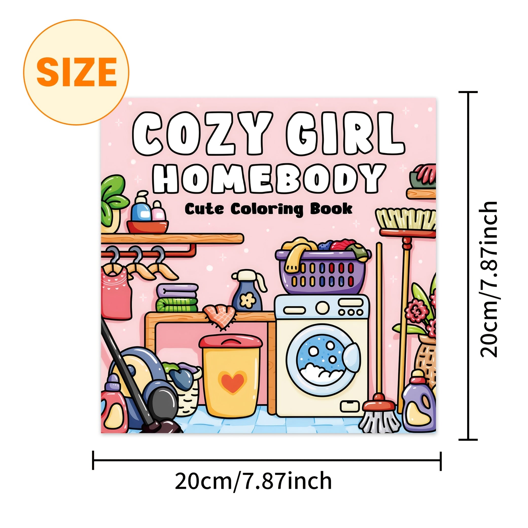 3pcs 72Pg Adult Coloring Book for Girls Warm Home Girl Glowing Comfortable