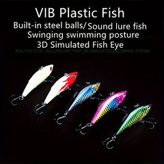 5pcs Vibration Fishing Lure Plastic Bait Simulated Fish Eyes