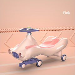 Kids Twisted Car with Music Light Silent Swing Car
