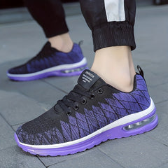 Men's Air Cushioned Breathable Sneakers - Spring/Summer