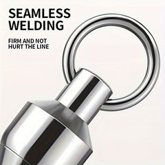 30pcs 1 10 Ball Bearing Swivels Stainless Steel Fishing Connector