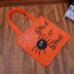 Halloween Cartoon Gift Candy Bag Spider Pumpkin Tote Bag