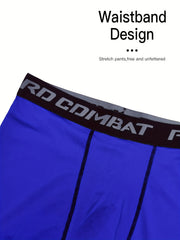 Men's Solid Leggings Active Sports Compression Pants