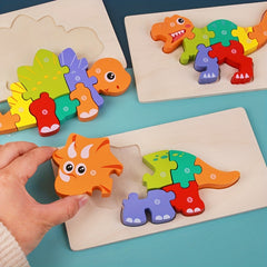 Wooden 3D Puzzle for Kids - Cognitive Early Education Toy