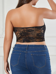 Floral Lace High Stretch Tube Bra
