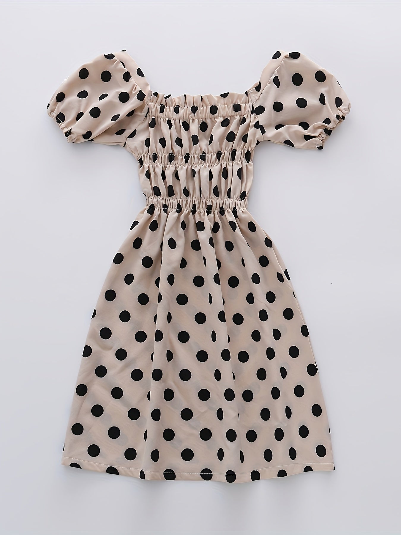 Toddler Girls Polka Dot Princess Dress For Party Beach Vacation