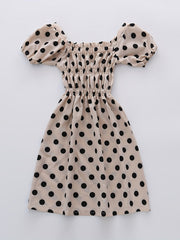 Toddler Girls Polka Dot Princess Dress For Party Beach Vacation
