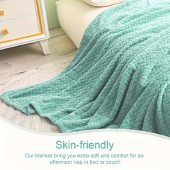Soft Throw Blanket for Sofa Couch Bed Decor For Outdoor Camping Travel