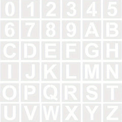 36pcs Letter Stencil Numbers Stencils Reusable Alphanumeric Painting Stencil