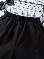 3pcs Kid's Basic Shorts With Pockets Sports Casual Loose Fit Summer Sweatshorts