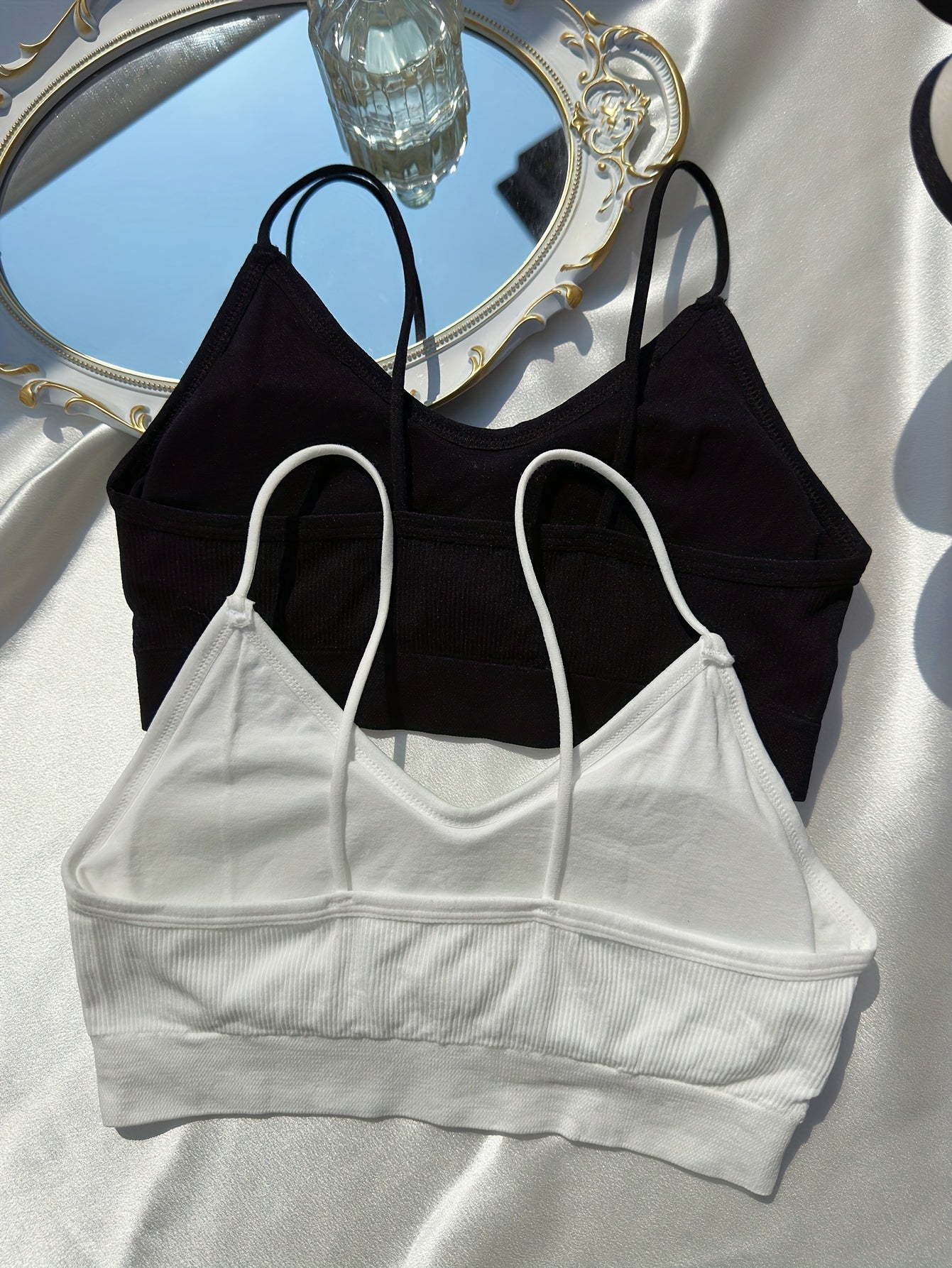 2pcs Wireless Bras Comfy & Breathable Stretch Intimates Bra